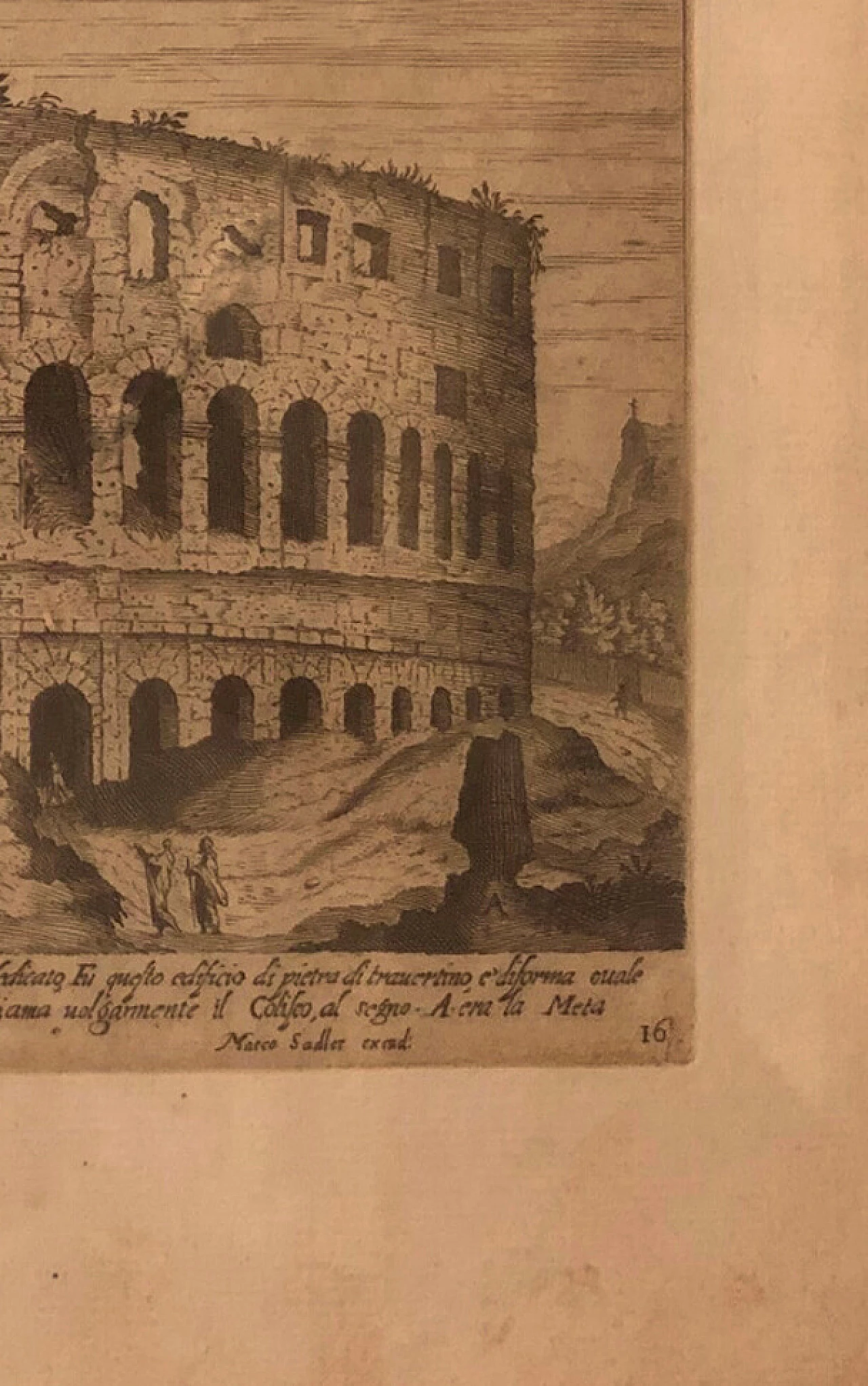 Marco Sadler, Bocca della Verità - Colosseo, coppia di stampe, '800 10