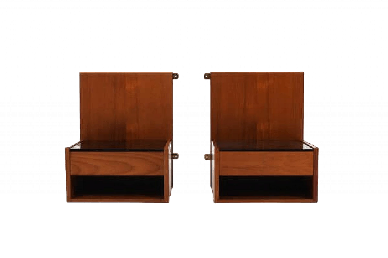 Pair of teak bedside tables by Hans Wegner for Getama, 1960s 9