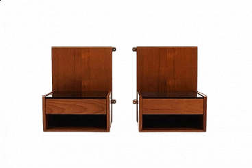Pair of teak bedside tables by Hans Wegner for Getama, 1960s