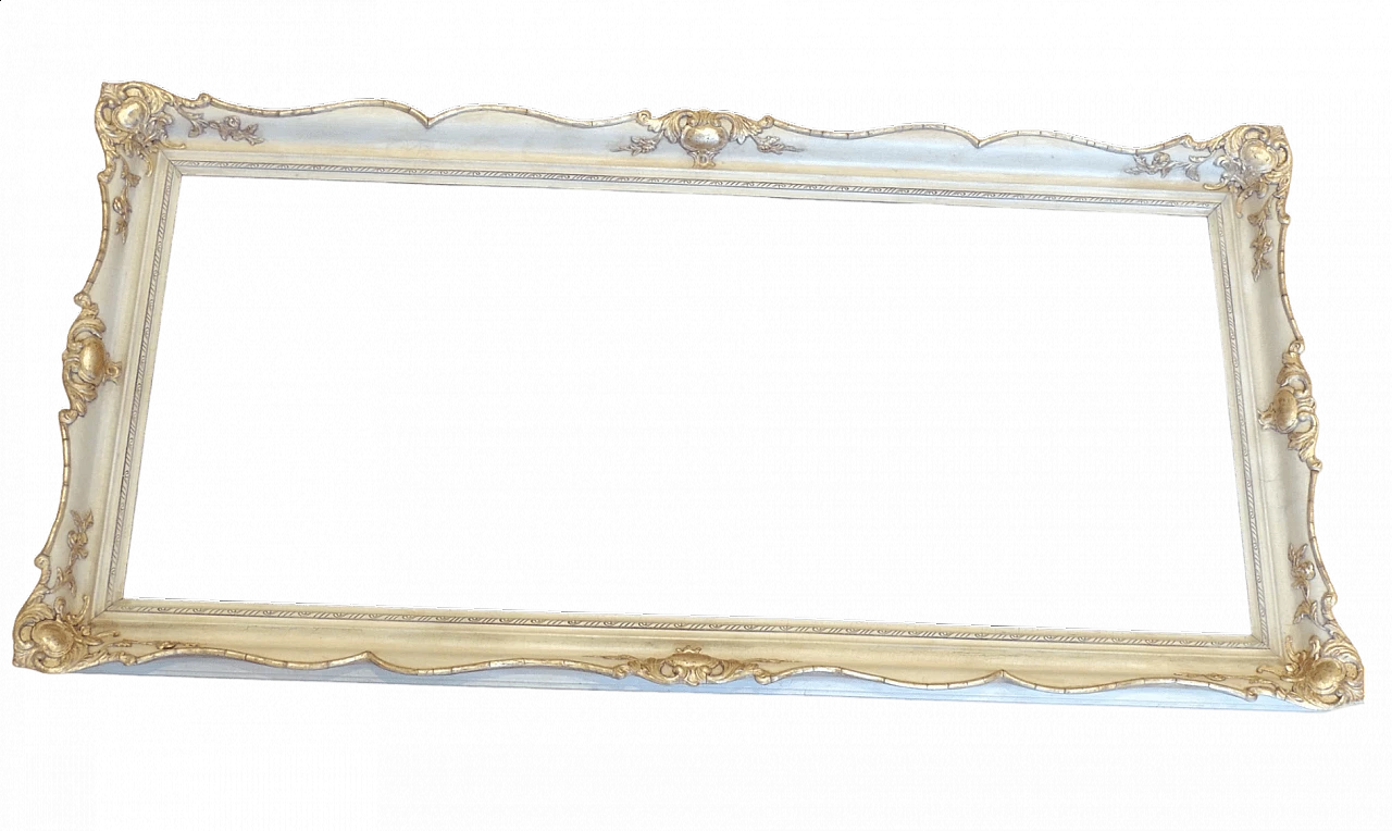 Cornice in legno intagliato e dorato, metà '800 4