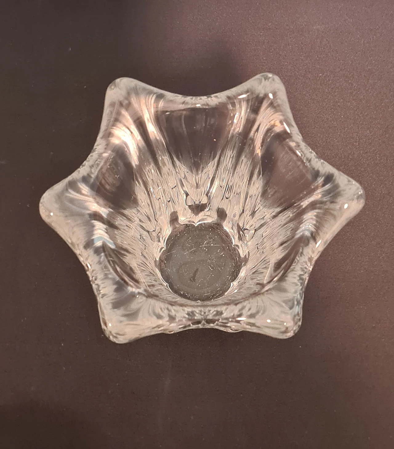 Vaso in cristallo di Daum, anni '80 4