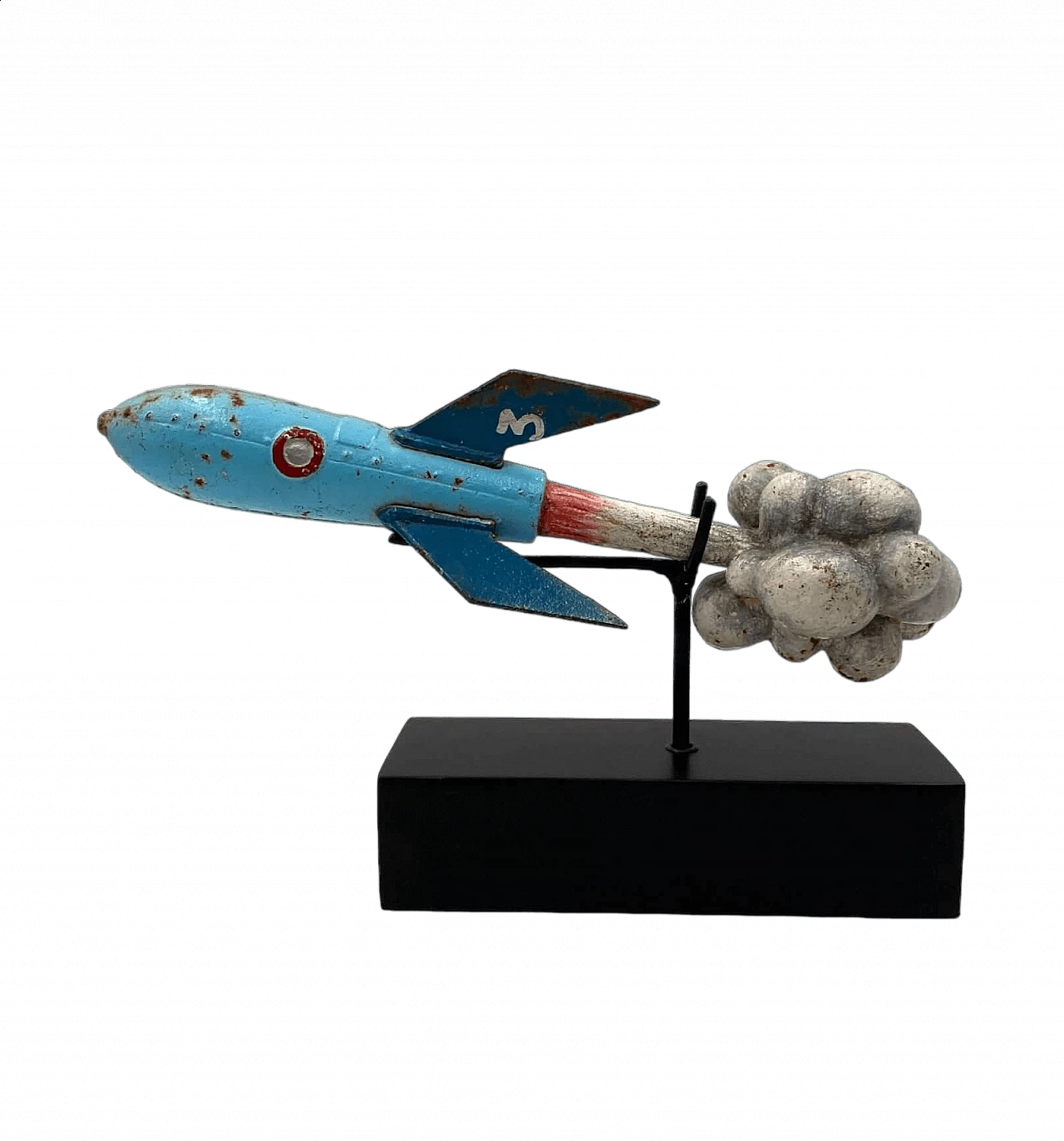 Lacquered iron rocket, early 20th century 19