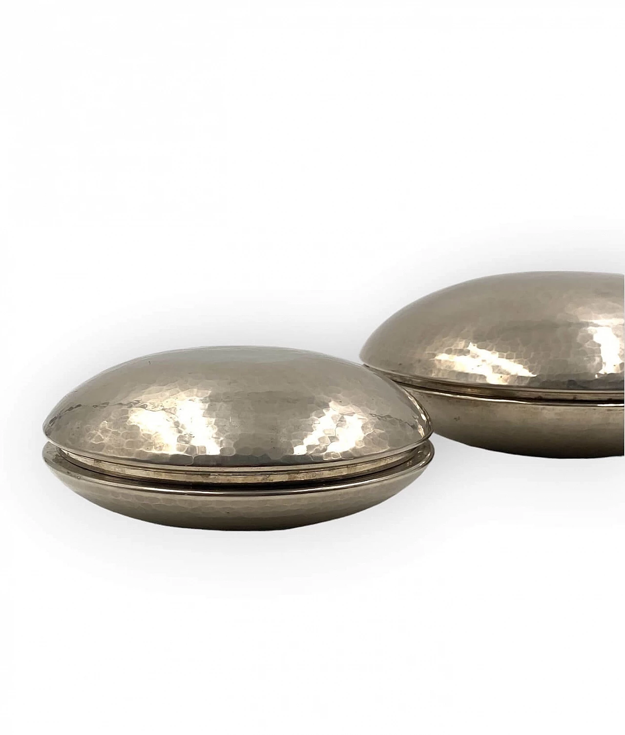 Pair of silver plated object holder by Marino Marini for Laras, 1970s 20