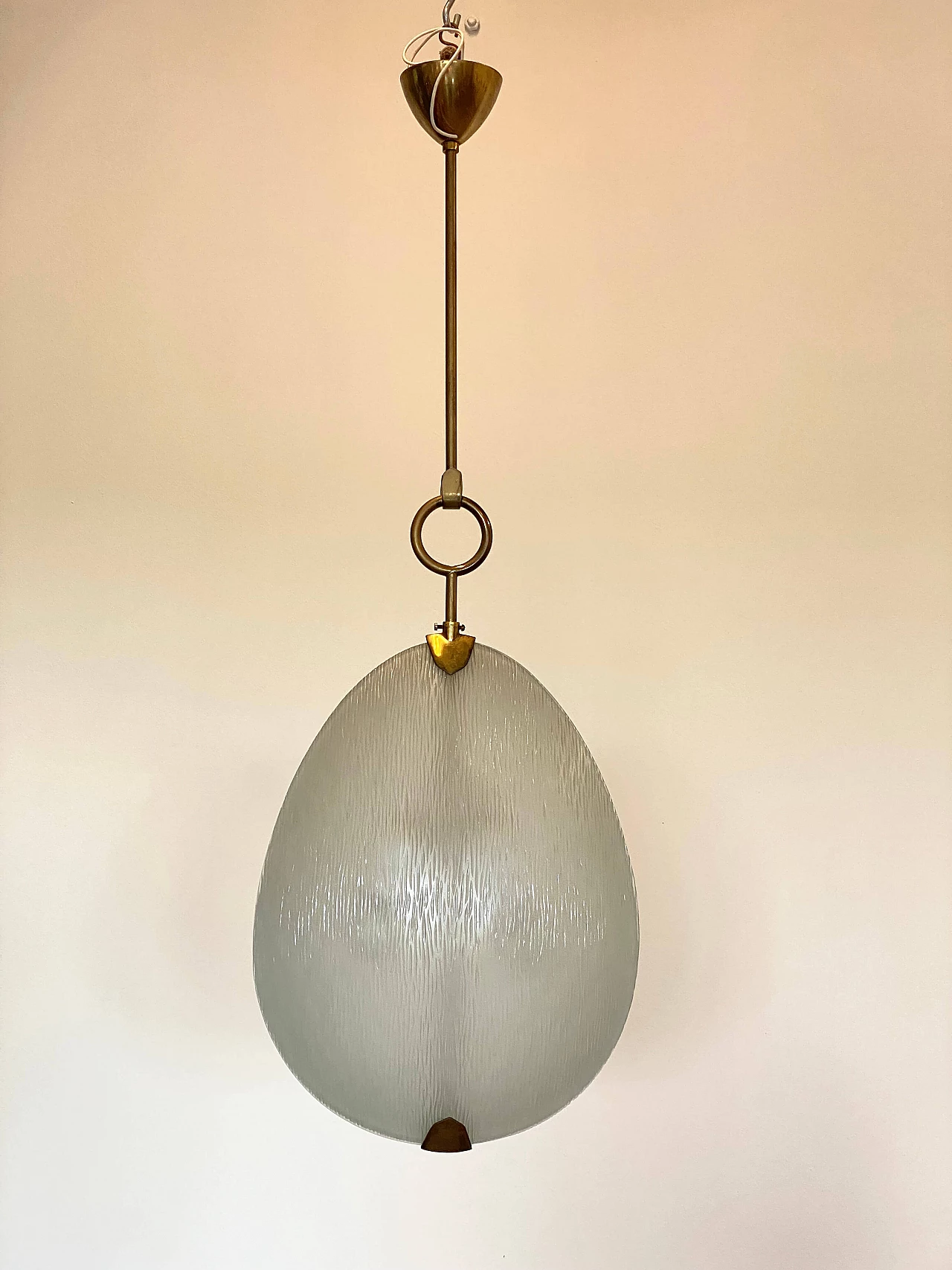 Lampadario Fanalino di Max Ingrand per Fontana Arte, anni '50 2