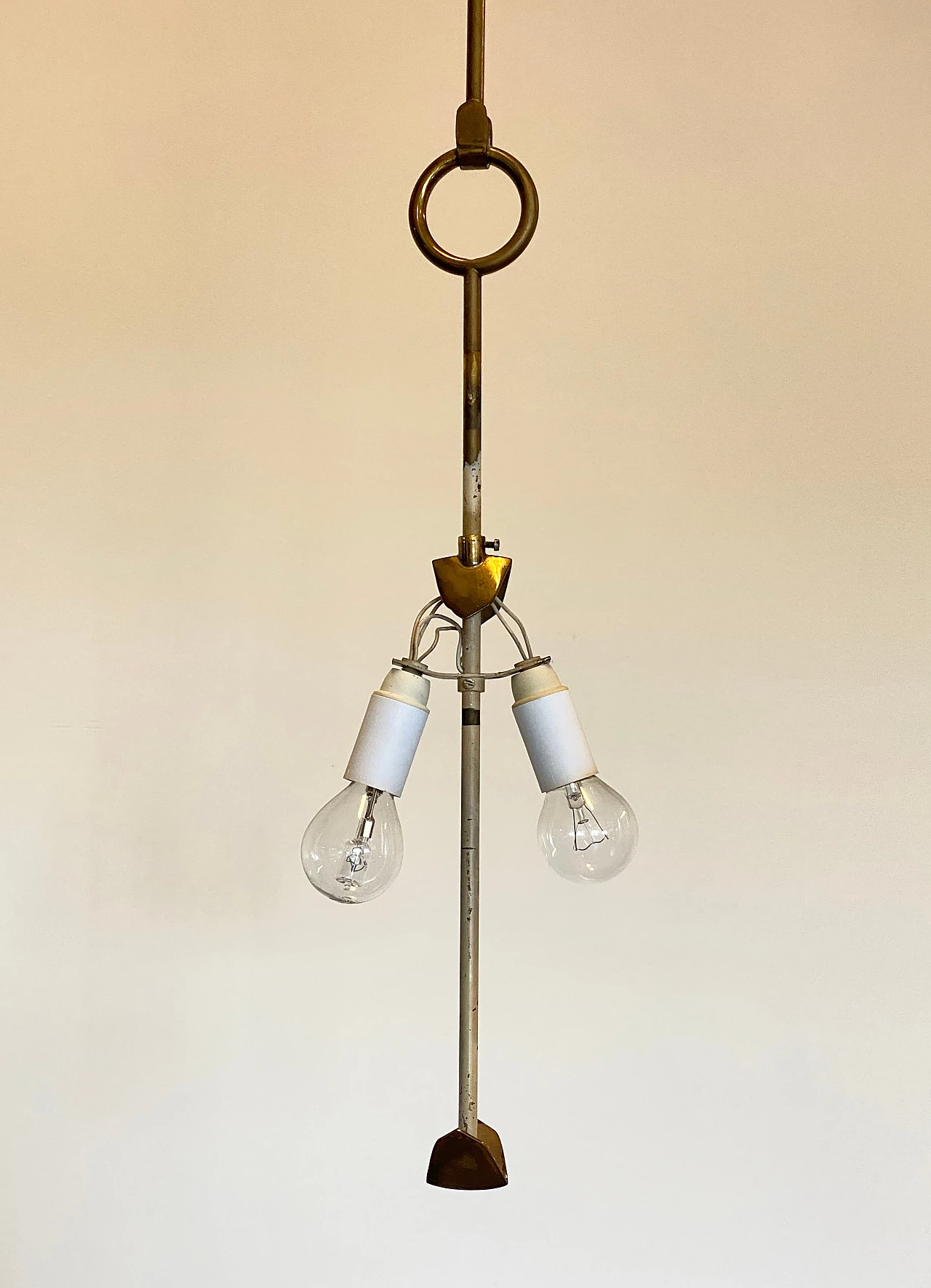 Lampadario Fanalino di Max Ingrand per Fontana Arte, anni '50 3