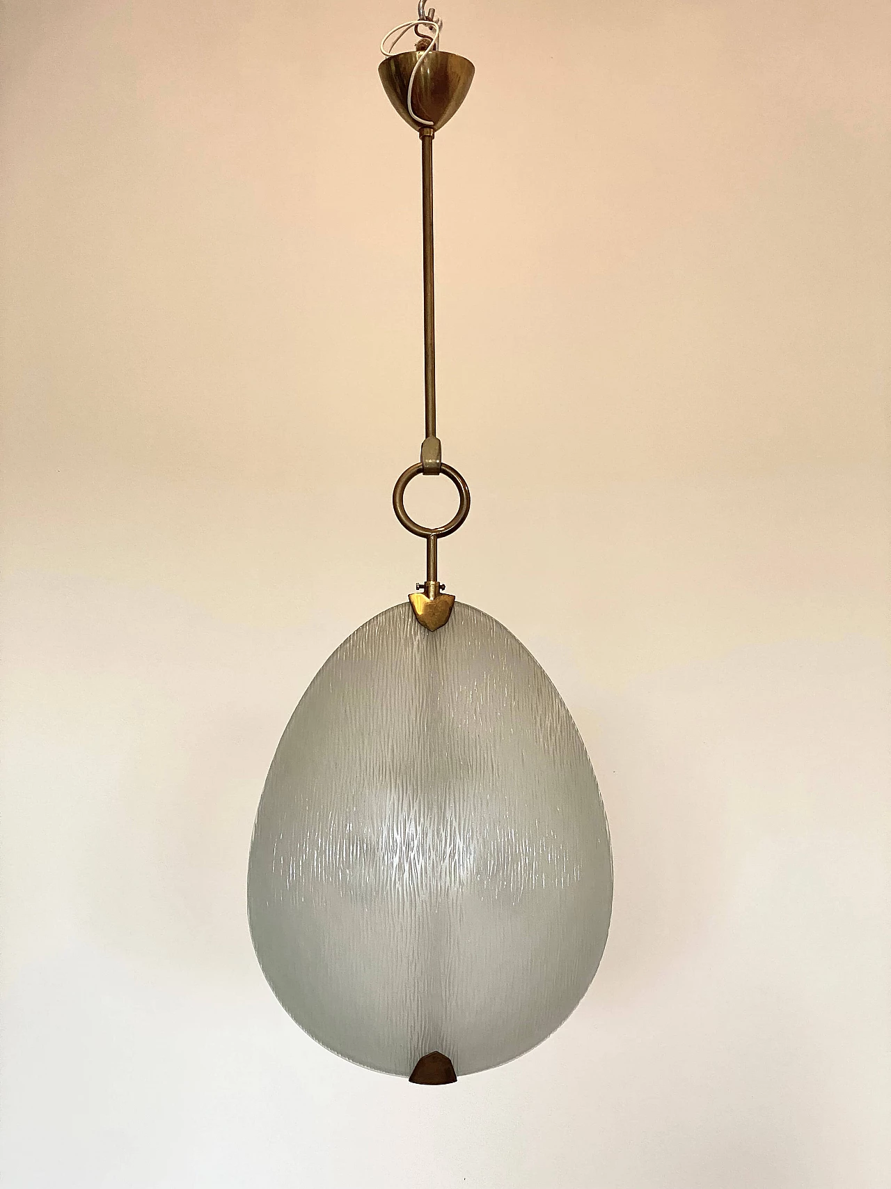 Lampadario Fanalino di Max Ingrand per Fontana Arte, anni '50 4