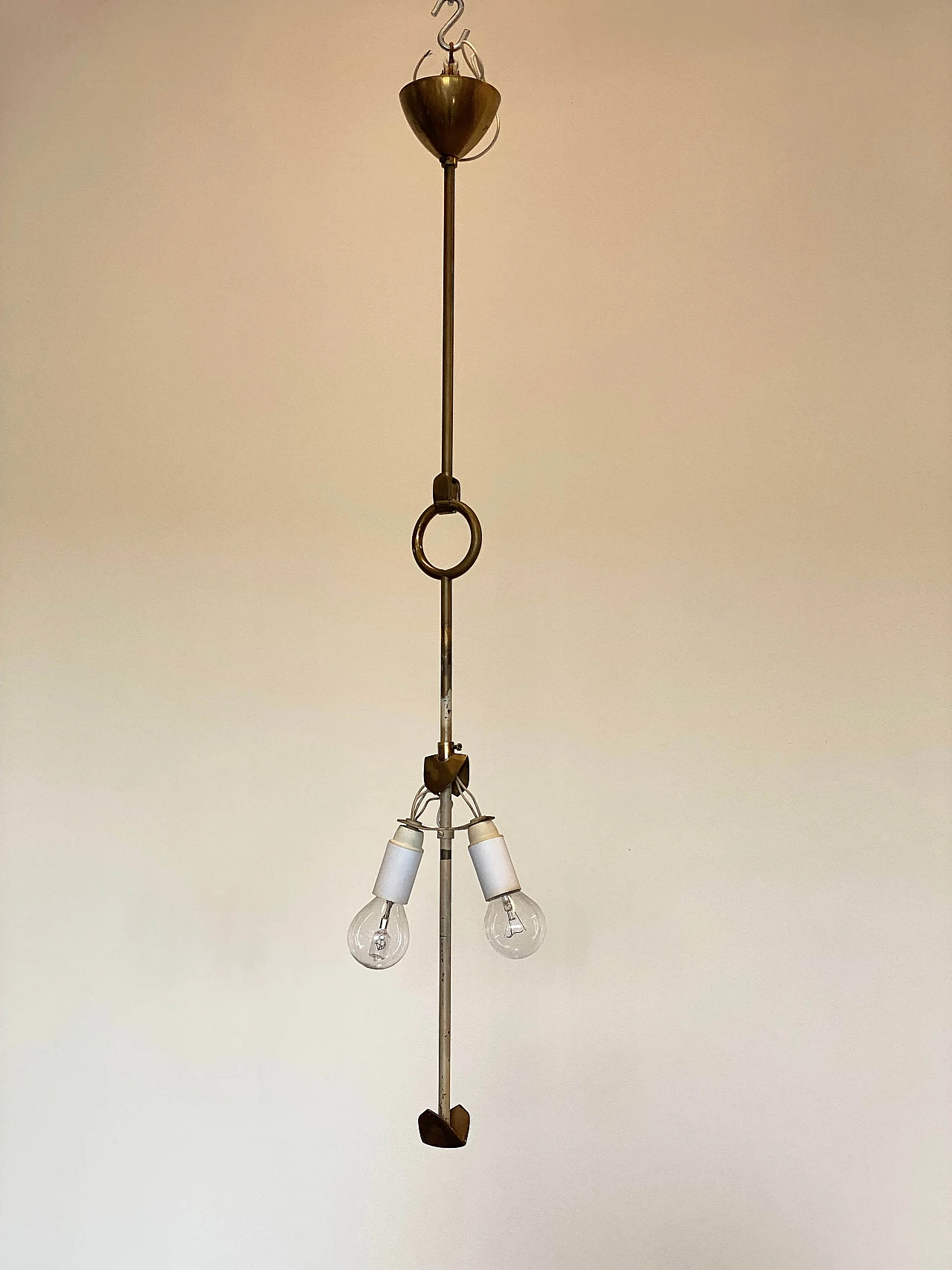 Lampadario Fanalino di Max Ingrand per Fontana Arte, anni '50 5