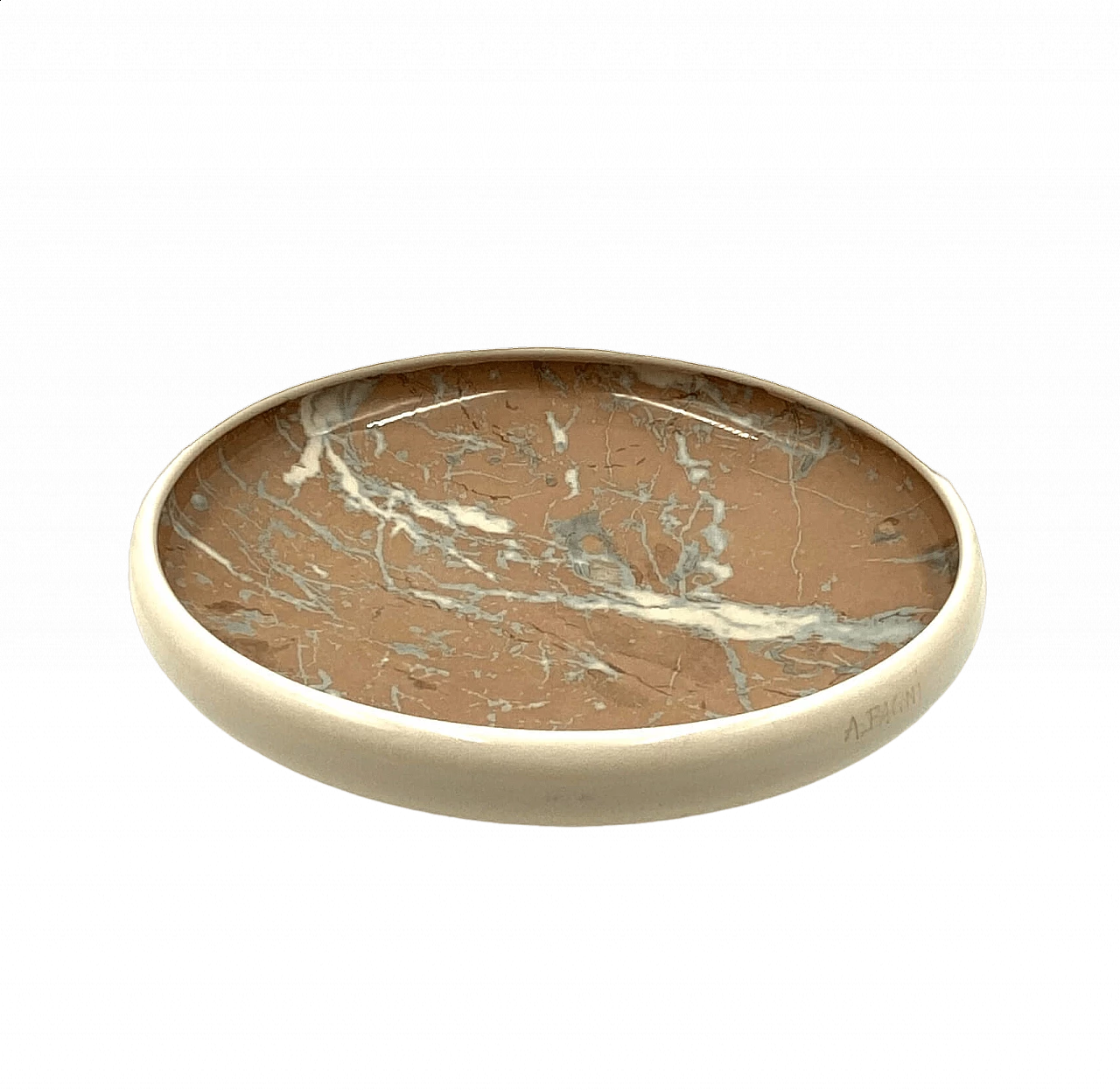 Marbled ceramic centerpiece by Alvino Bagni, 1970s 15