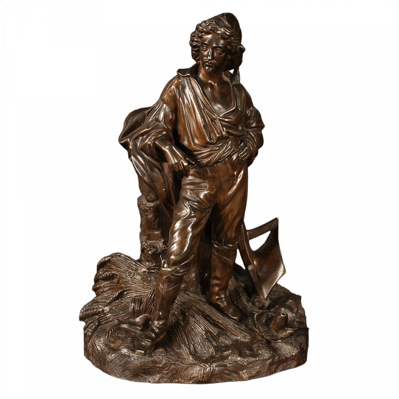 Chiselled and patinated bronze sculpture, second half of the 19th century 13