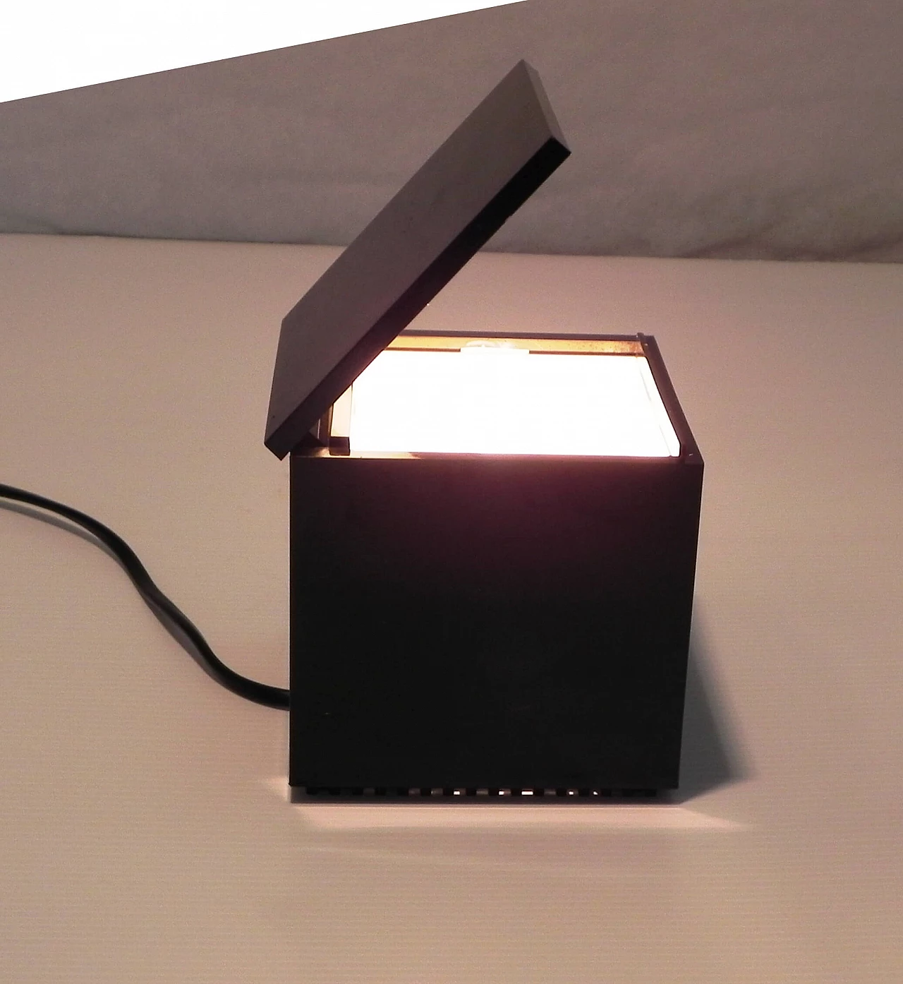Cuboluce table lamp by Bettonica and Melocchi for Cini&Nils, 1970s 7