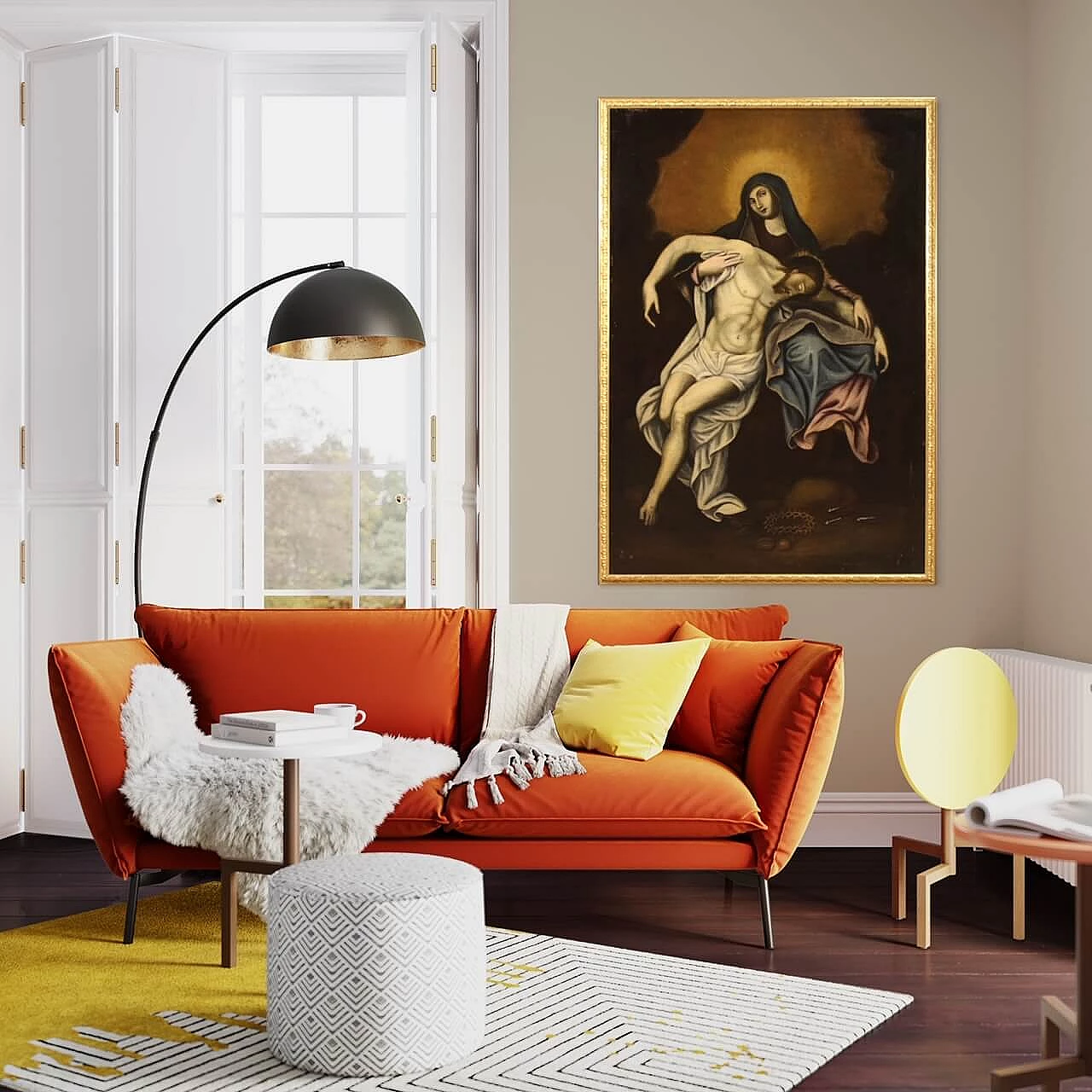 Pietà, dipinto a olio su tela, '700 17