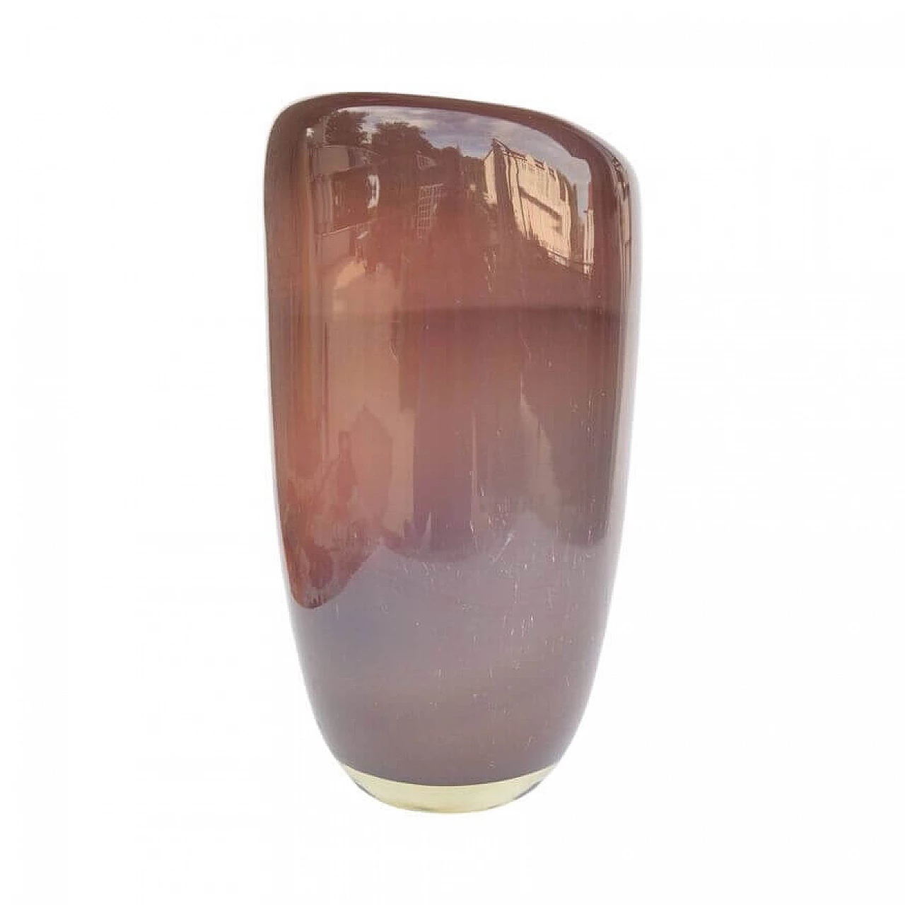 Bordeaux glass vase by Vidrios San Miguel, 1990s 11