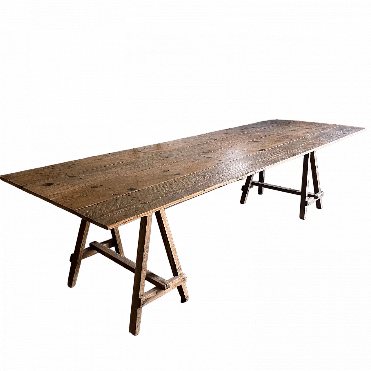 Tavolo industriale in legno, anni '20 7
