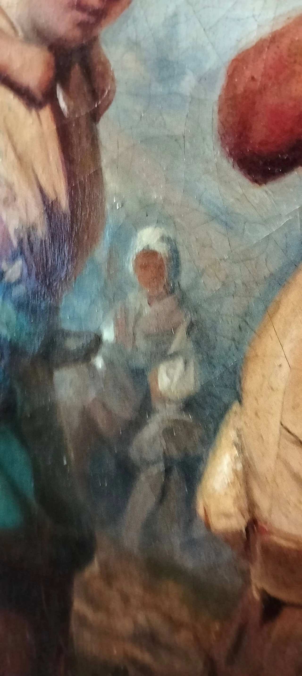 Dipinto francese di scena pastorale, fine '800 7