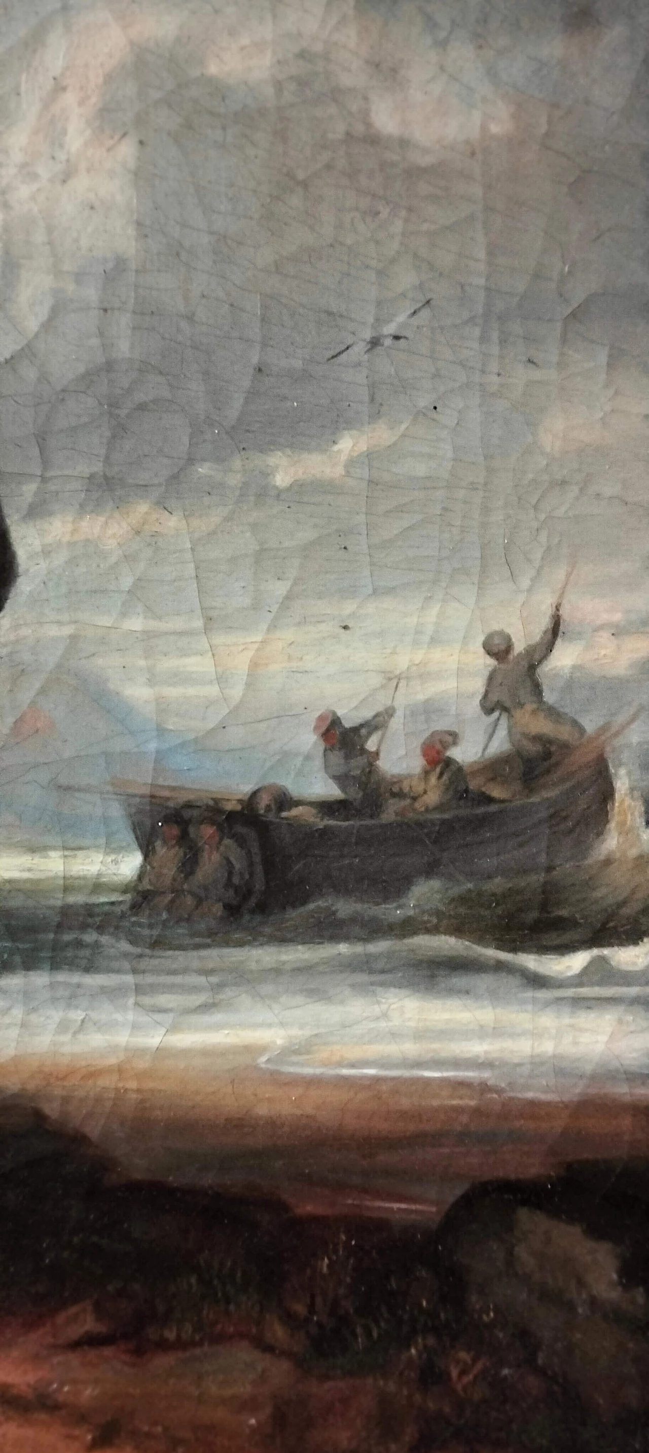 Dipinto francese di scena pastorale, fine '800 8