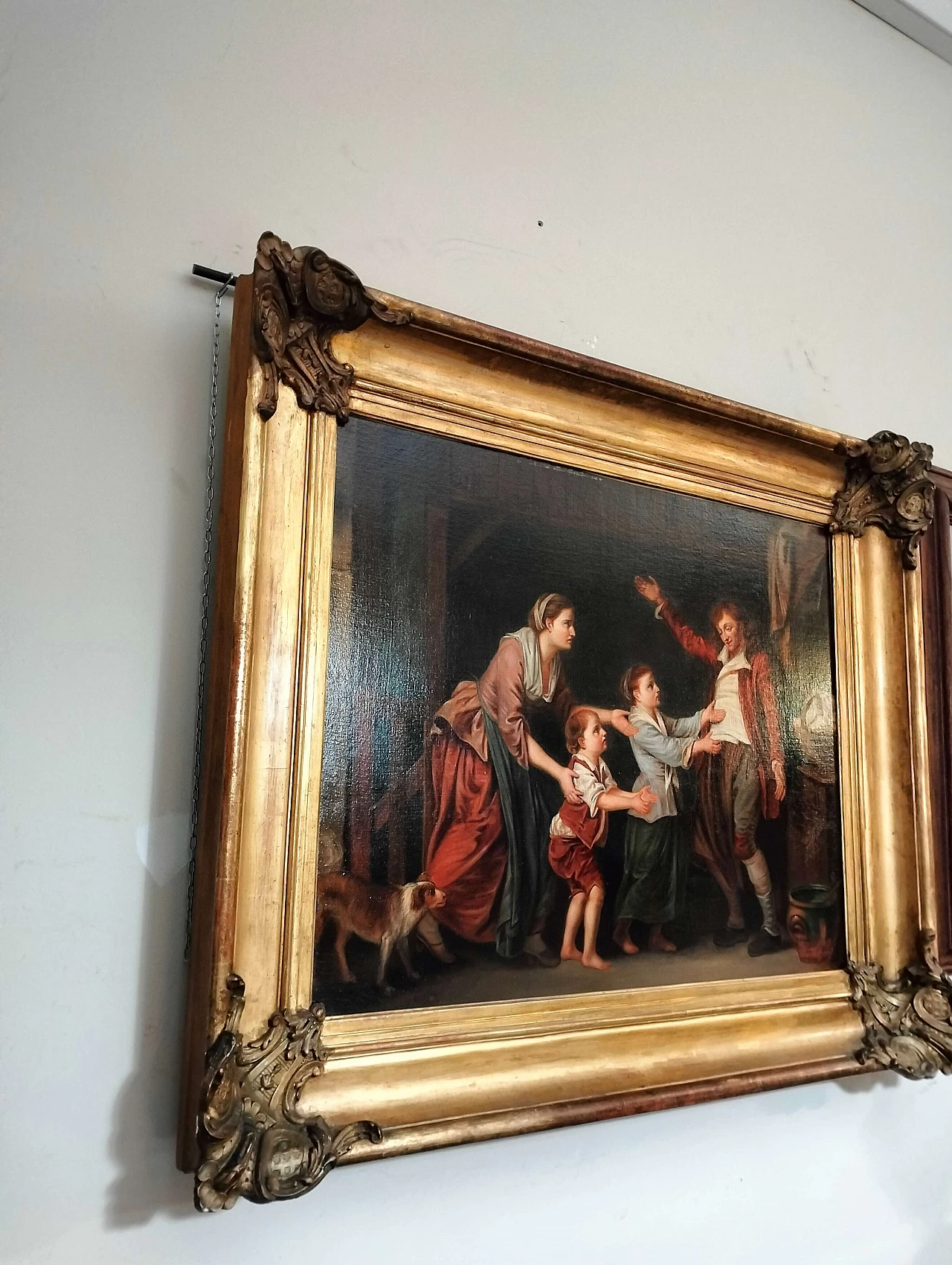 Scena di famiglia, olio su tela, 1875 1