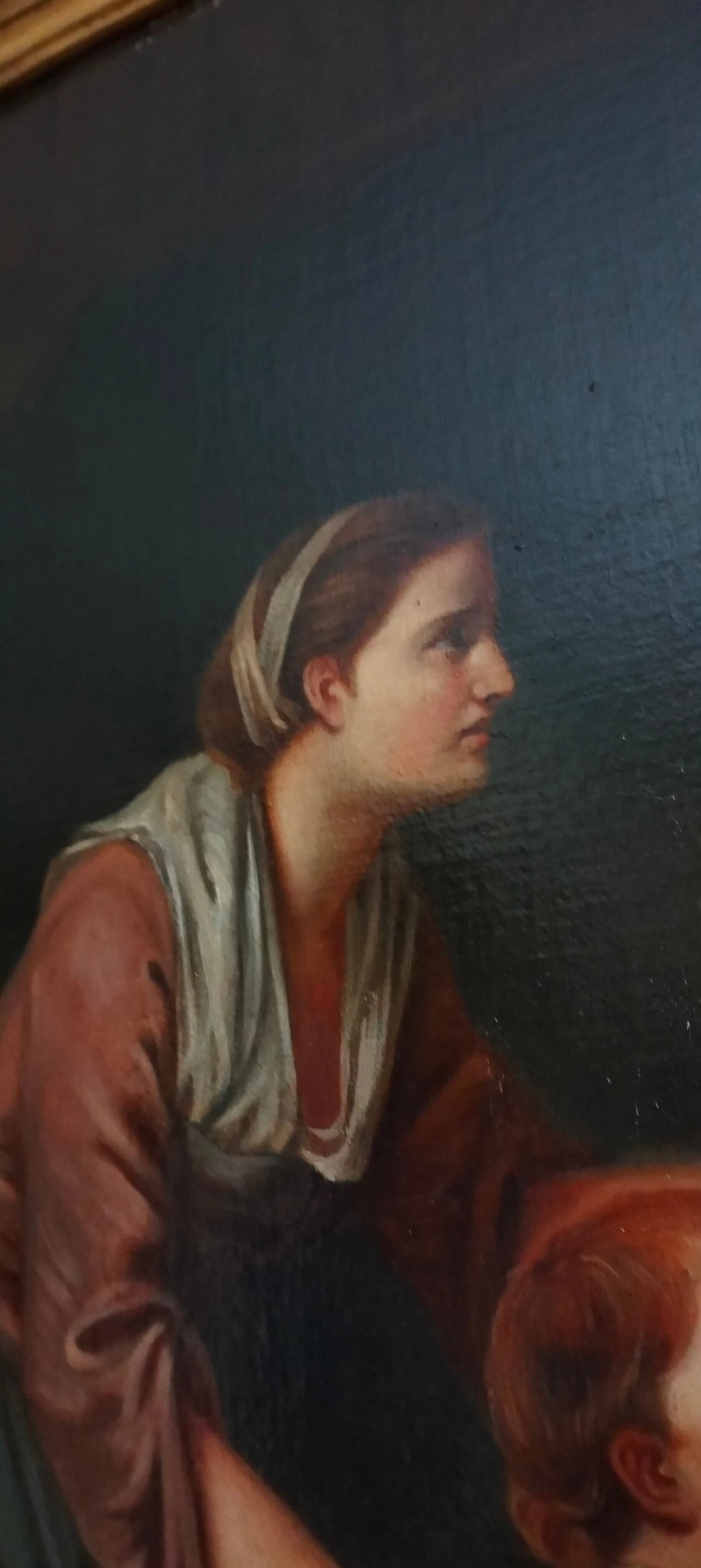 Scena di famiglia, olio su tela, 1875 7