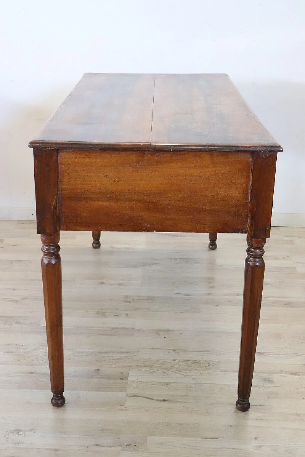 Louis XVI solid walnut writing desk, 18th century 7