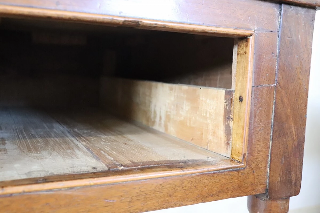 Louis XVI solid walnut writing desk, 18th century 12