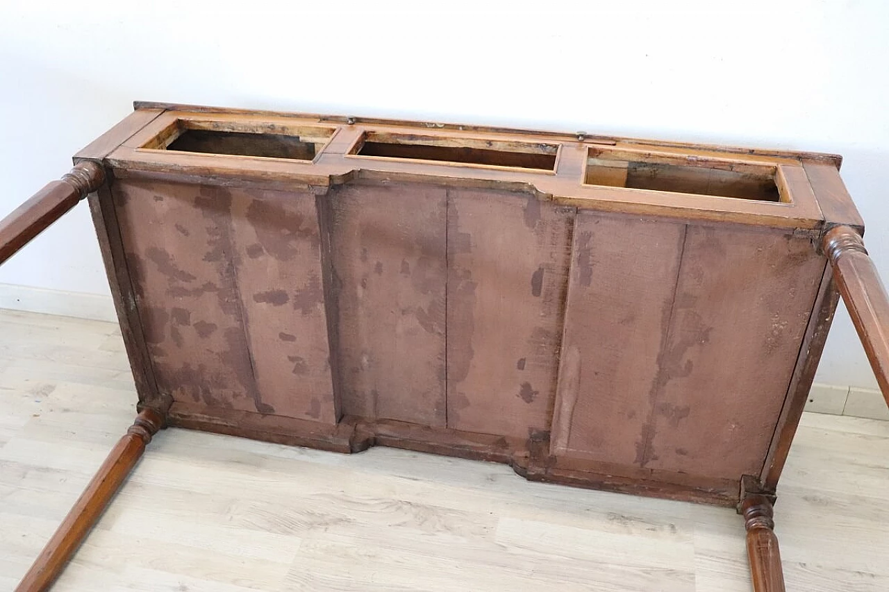 Louis XVI solid walnut writing desk, 18th century 13