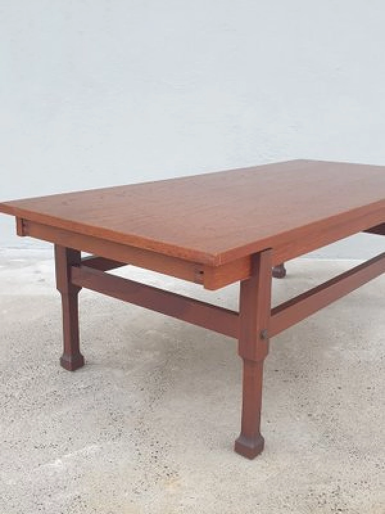 Teak coffee table with drawers, 1960s 4