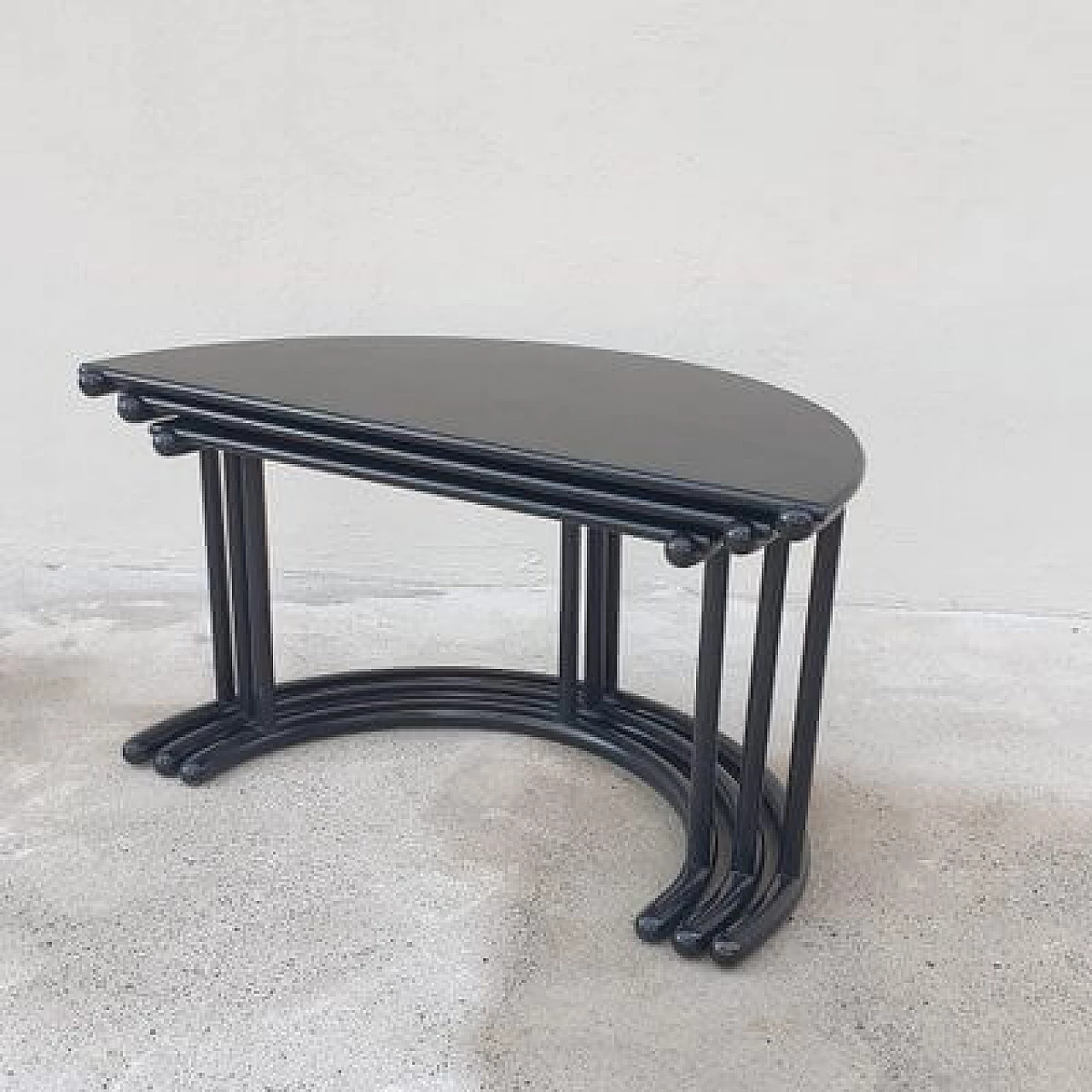 3 Tria coffee tables by Gianfranco Frattini for Acerbis, 1985 2