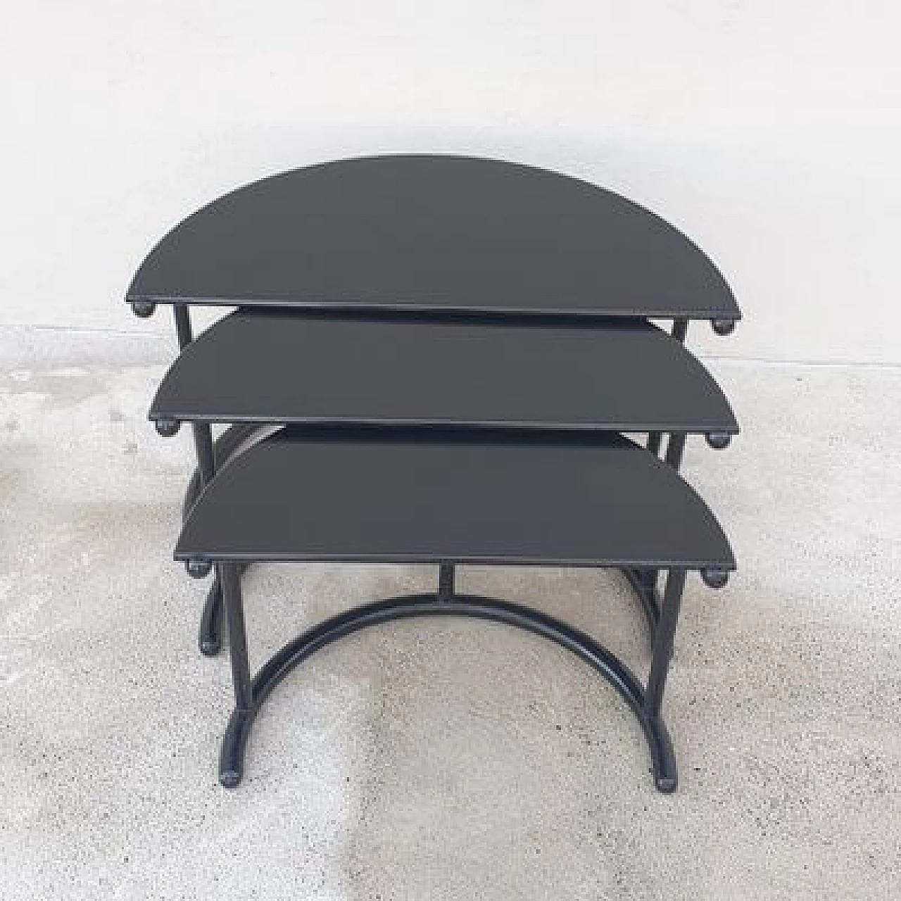 3 Tria coffee tables by Gianfranco Frattini for Acerbis, 1985 3