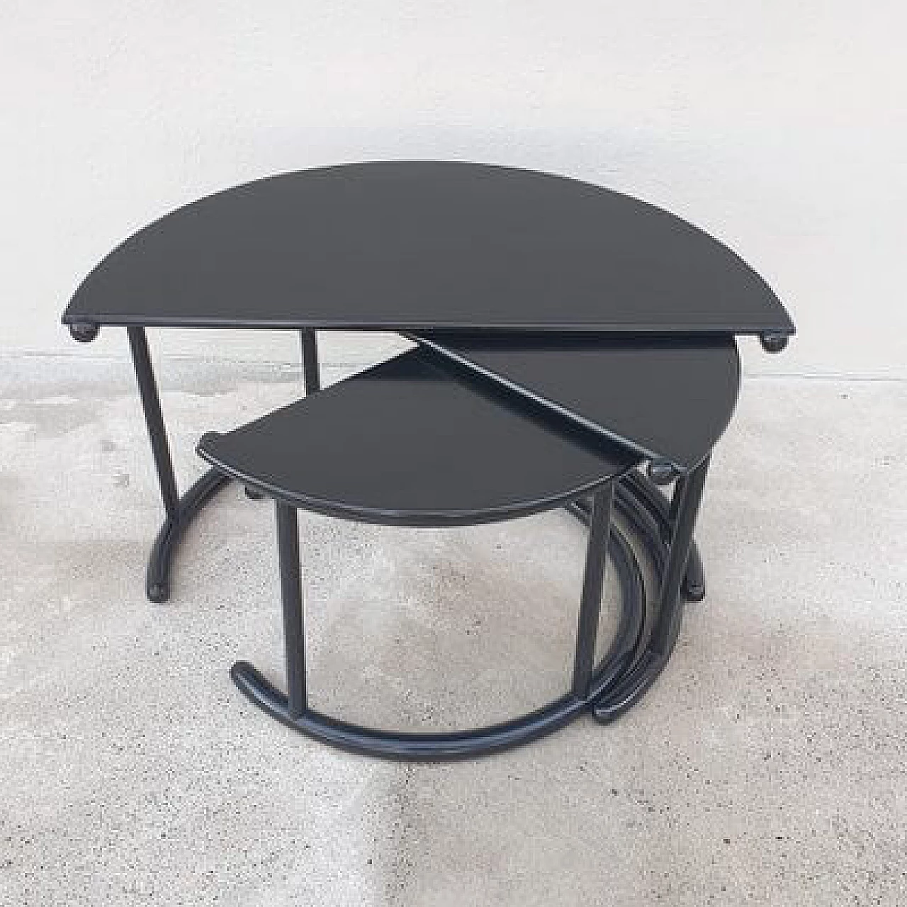 3 Tria coffee tables by Gianfranco Frattini for Acerbis, 1985 6