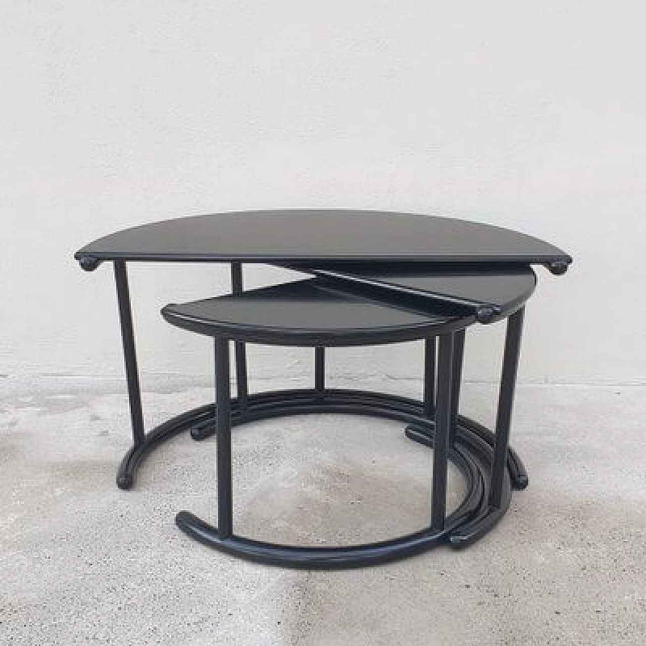 3 Tria coffee tables by Gianfranco Frattini for Acerbis, 1985 7