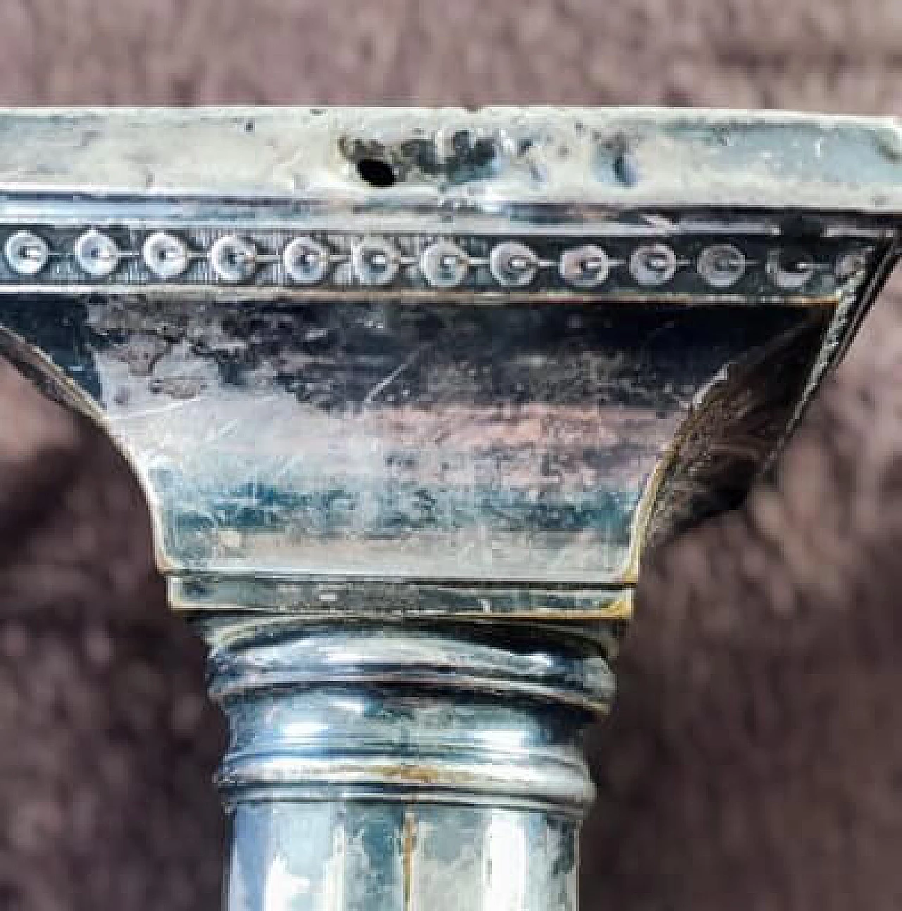 Pair of silver-plated Empire candelabra, 19th century 6