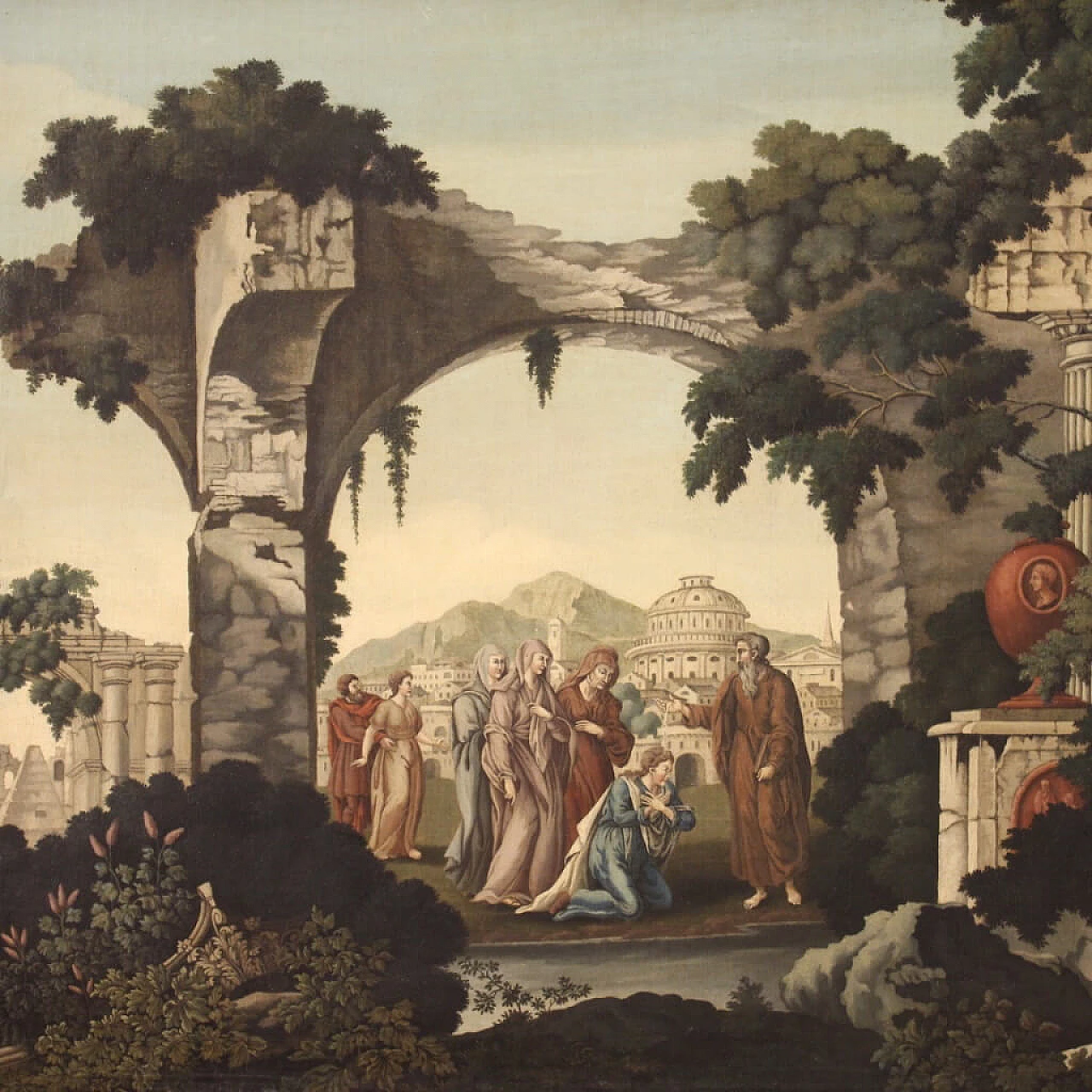 John Baptist Jackson, Baptism of Lydia, oil painting on canvas, 1762 2