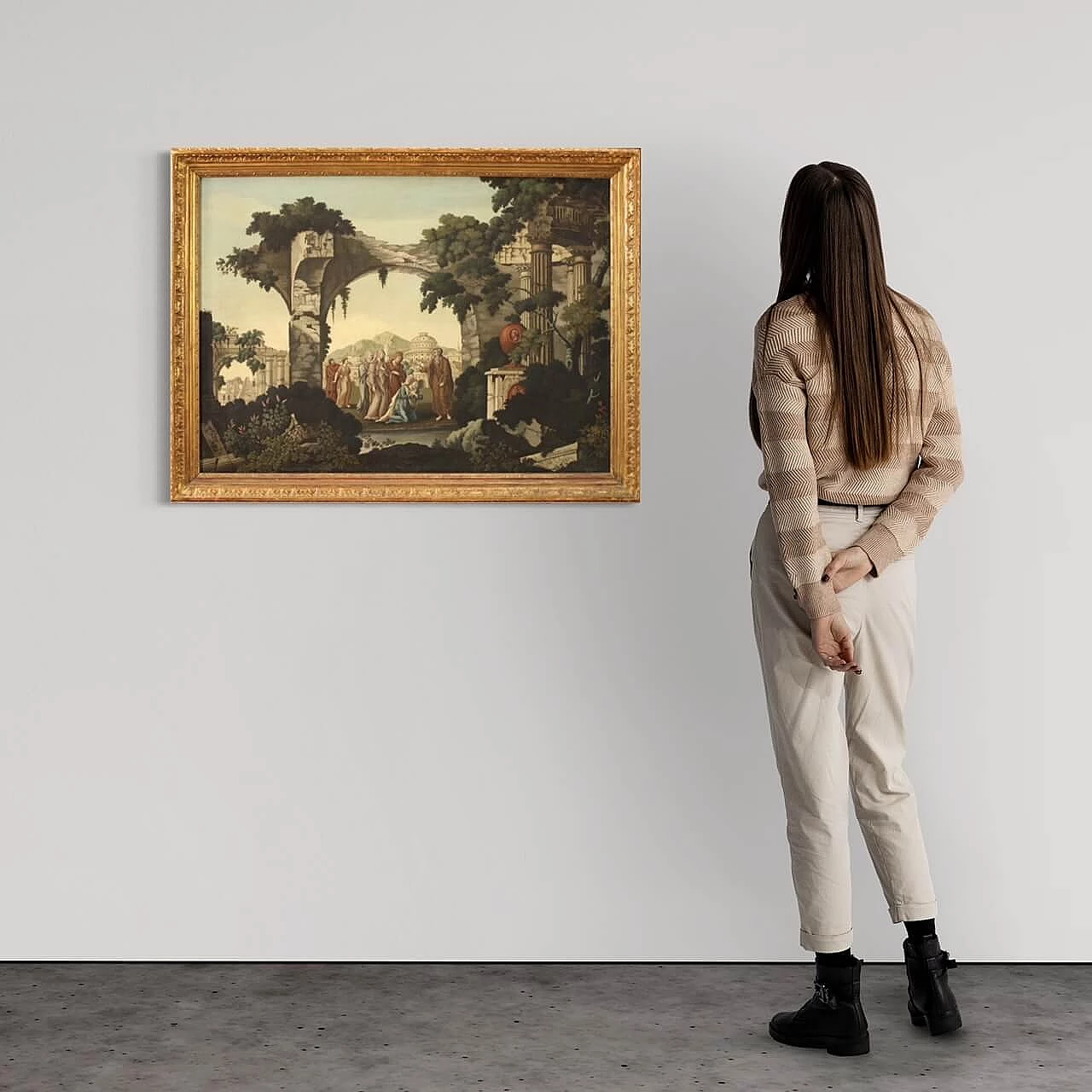 John Baptist Jackson, Baptism of Lydia, oil painting on canvas, 1762 3