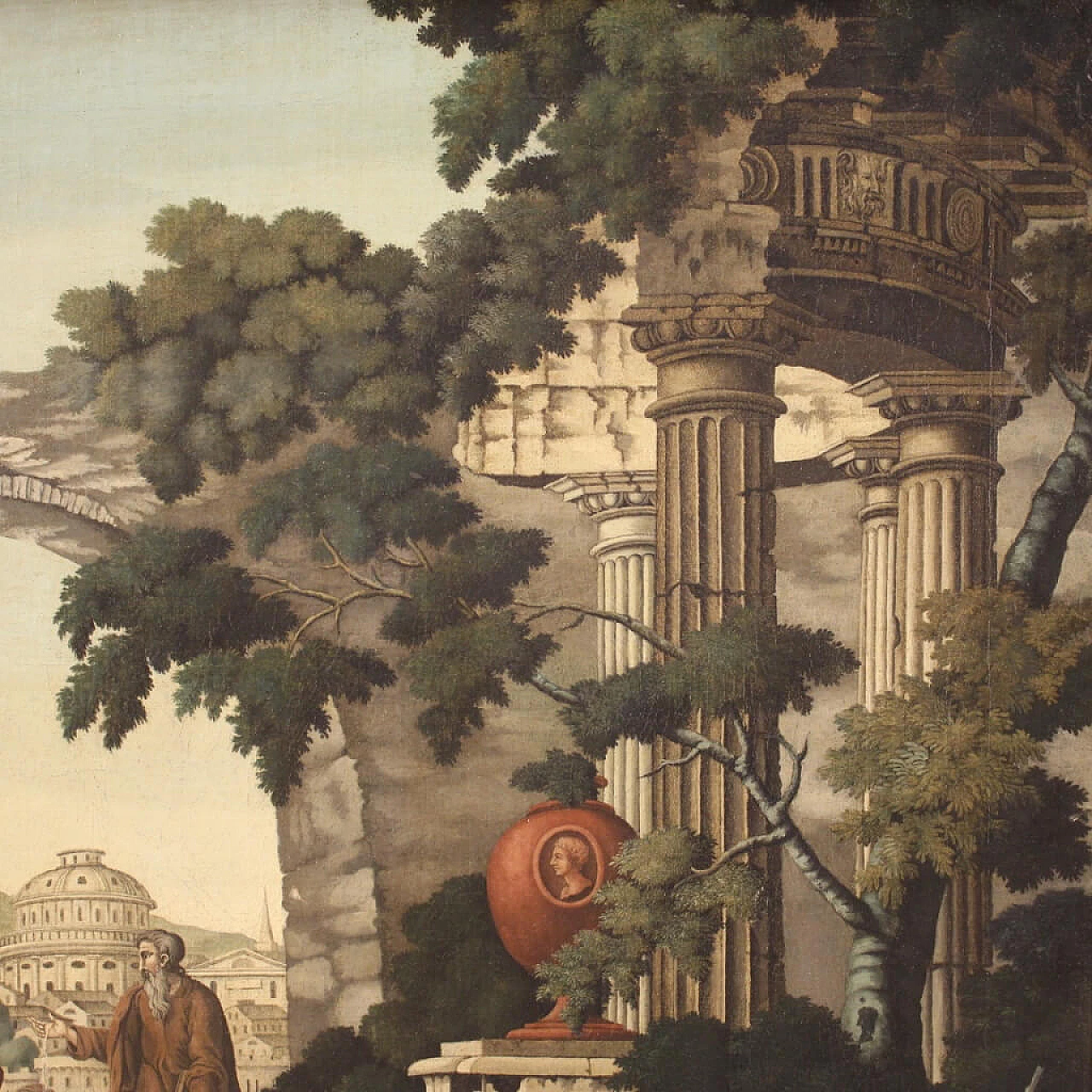 John Baptist Jackson, Baptism of Lydia, oil painting on canvas, 1762 7