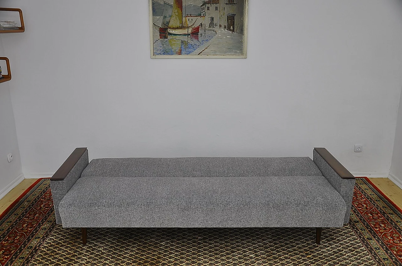 Scandinavian style folding sofa bed, 1960s 4