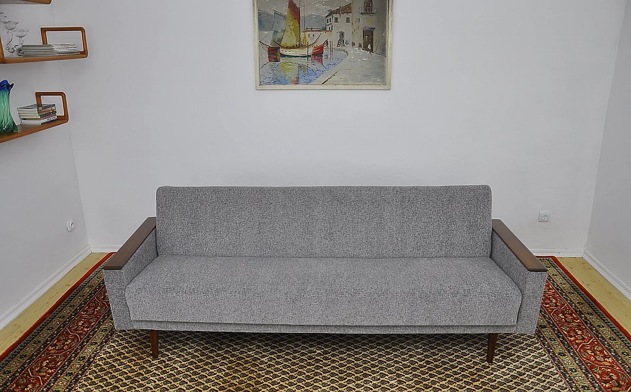 Scandinavian style folding sofa bed, 1960s 5