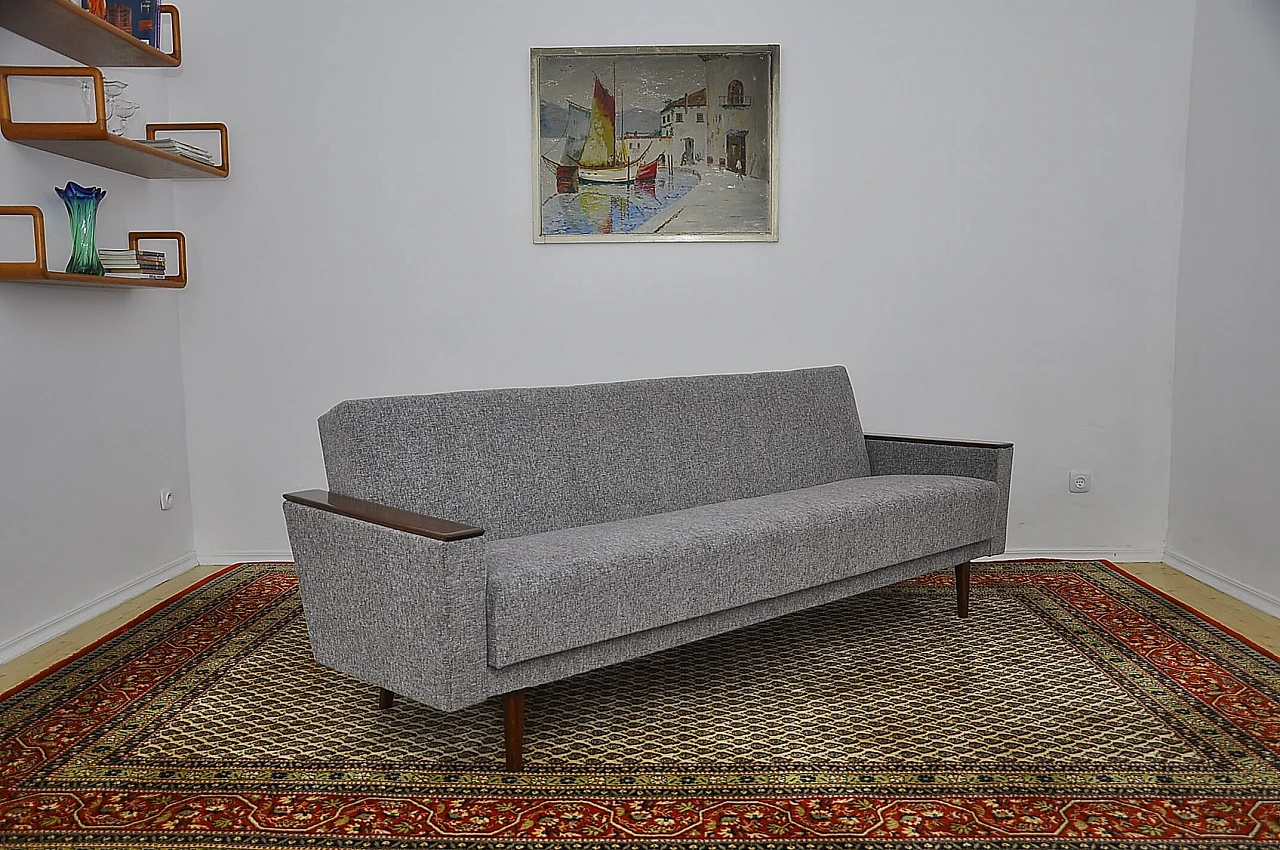 Scandinavian style folding sofa bed, 1960s 7