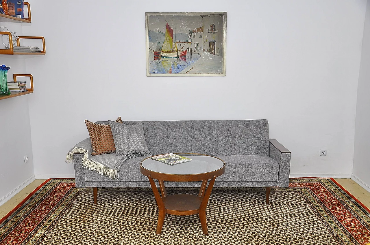 Scandinavian style folding sofa bed, 1960s 8