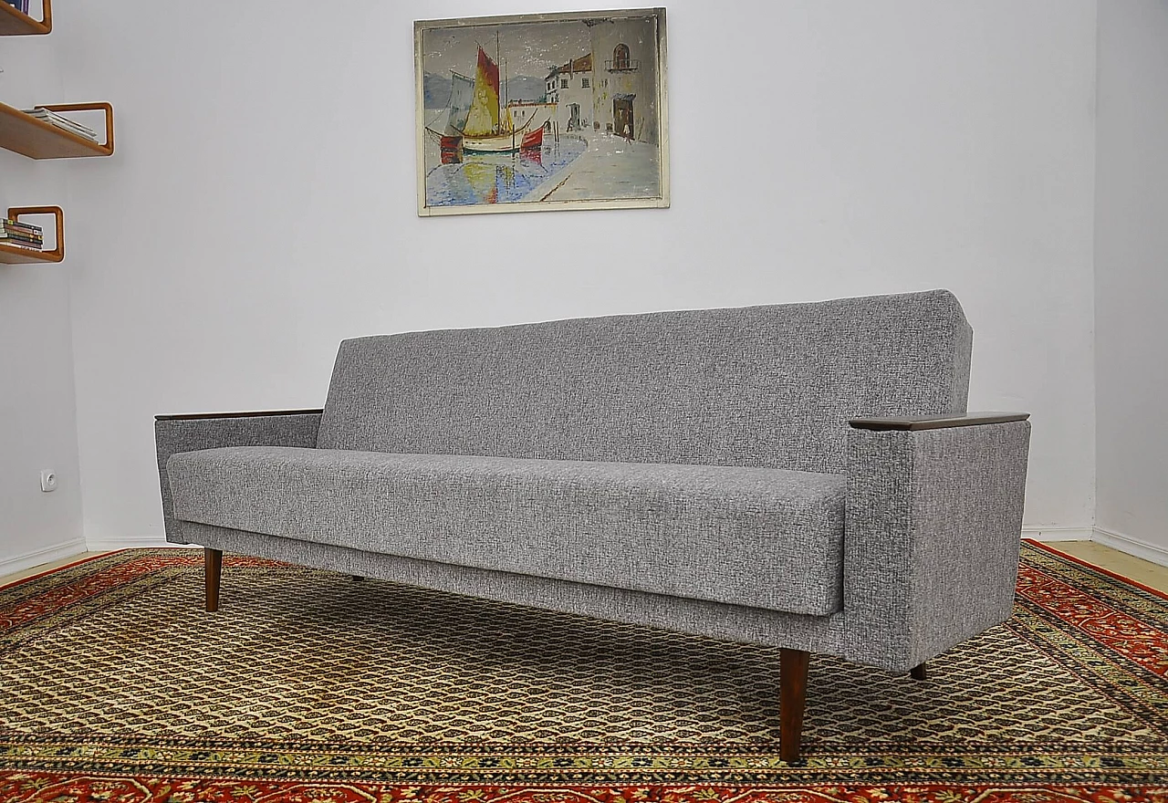 Scandinavian style folding sofa bed, 1960s 9