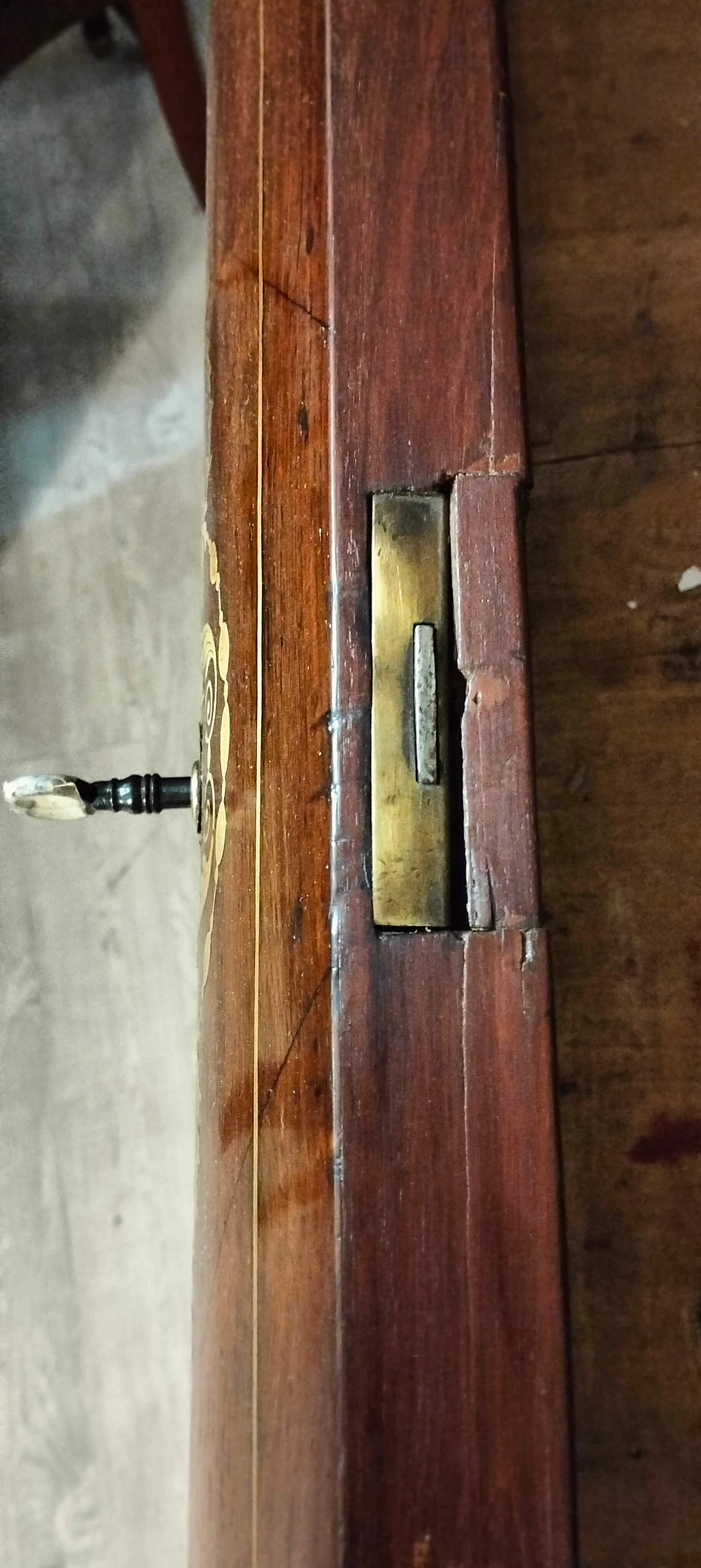 Coppia di comò spagnoli in palissandro con marmi verdi, '800 8