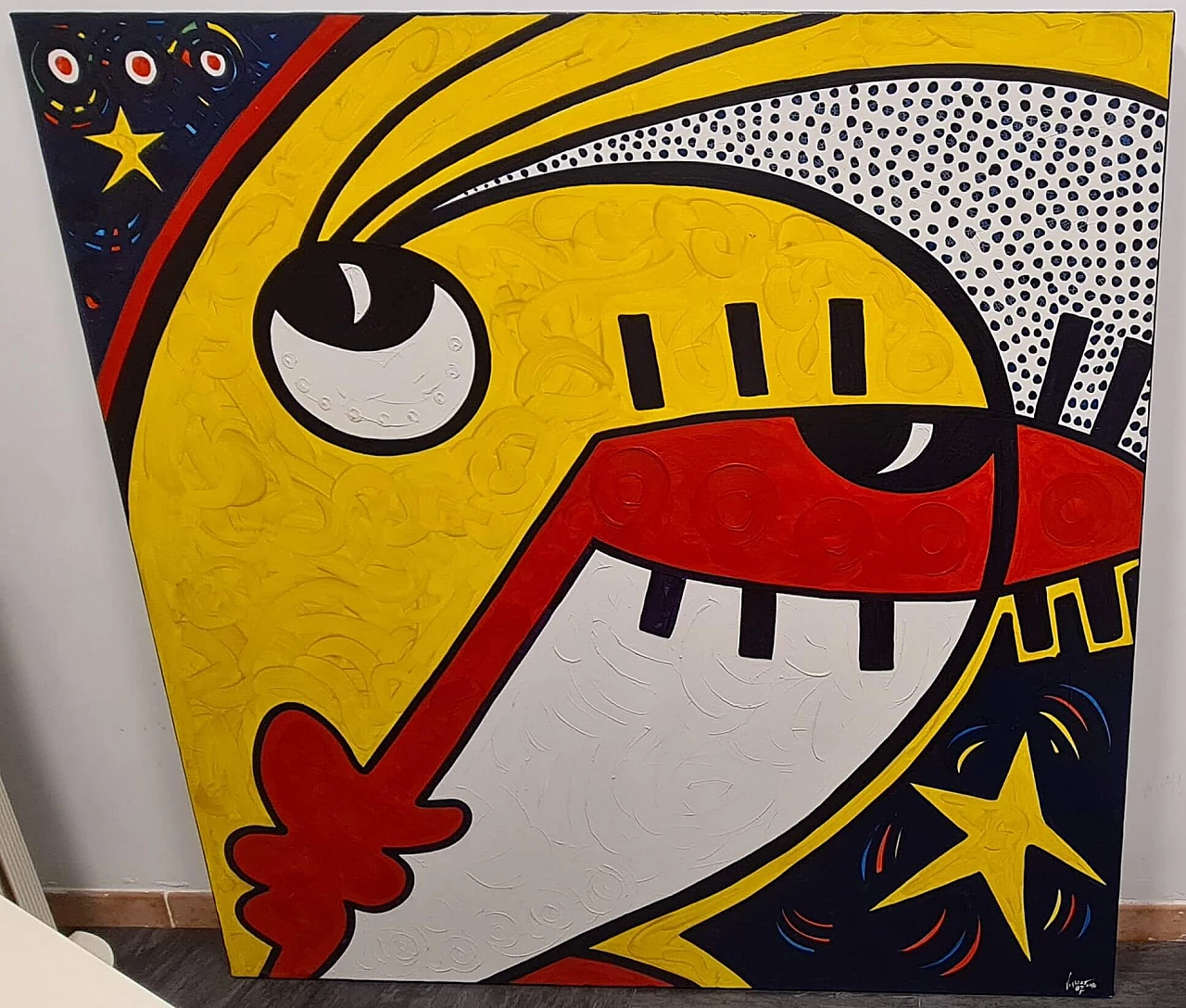 Silvio Vigliaturo, abstract composition, oil painting on canvas, 2007 1