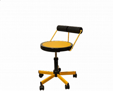 Metal and rubber chair by Bieffeplast, 1980s