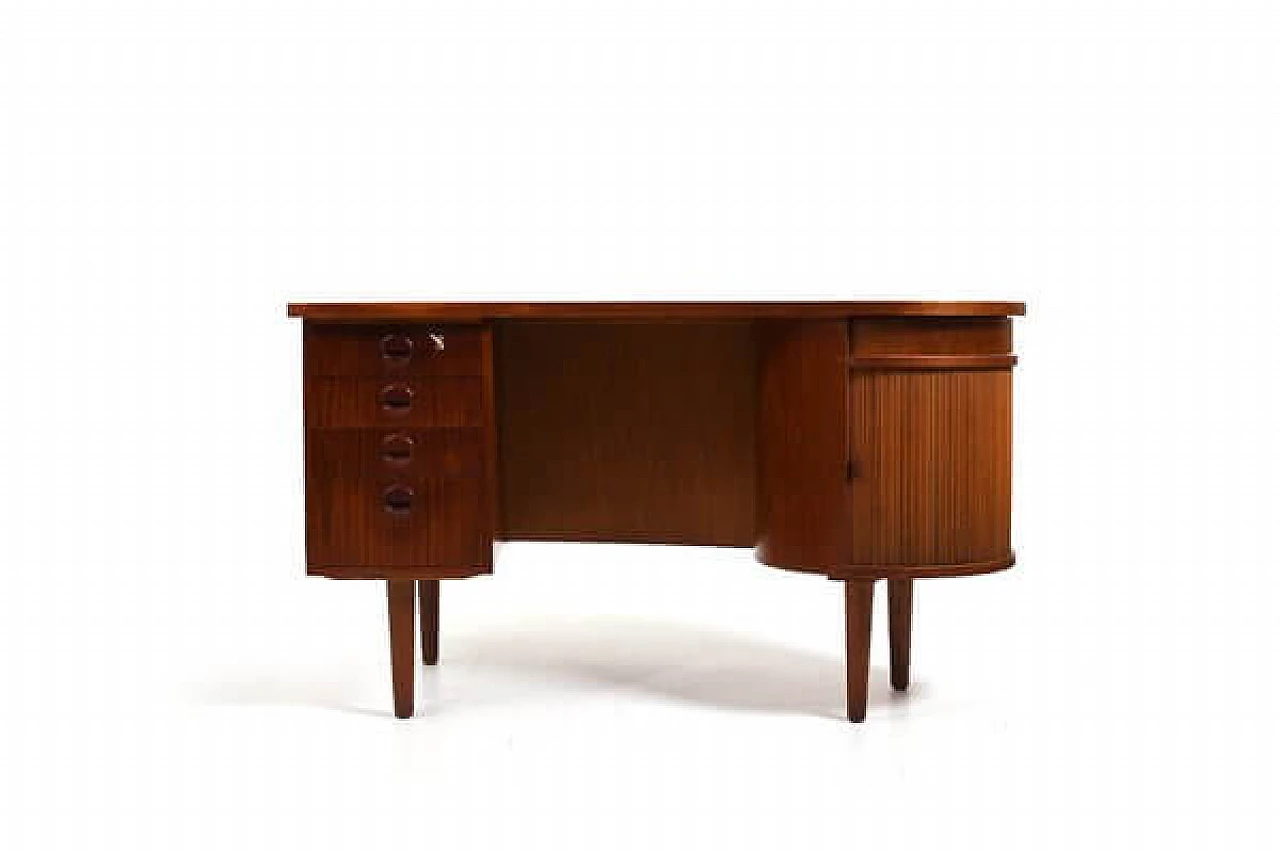 Kidney 54 teak desk by Feldballes Møbelfabrik, 1950s 2