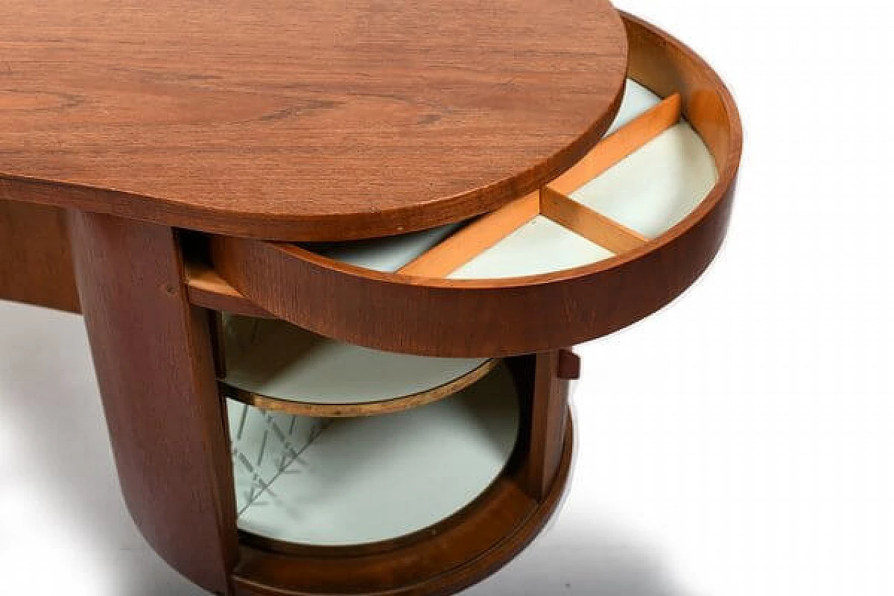 Kidney 54 teak desk by Feldballes Møbelfabrik, 1950s 7