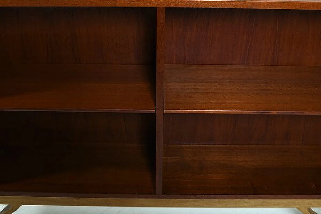 Teak bookcase with solid oak base by Børge Mogensen for FDB Møbler, 1960s 6