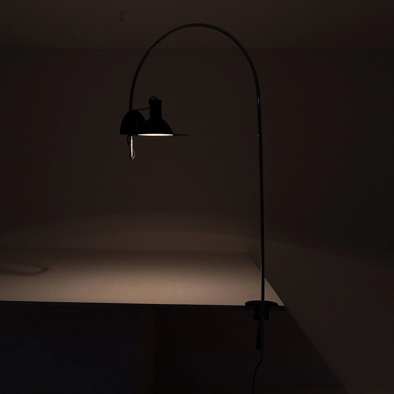 Metal clamp table lamp by BJ Milano, 1970s 10