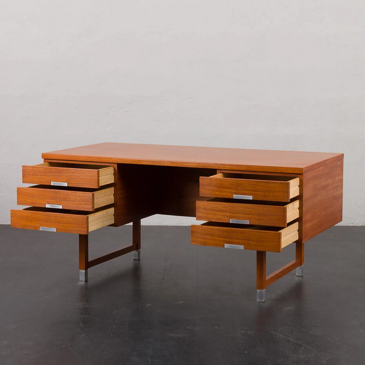 EP401 teak desk by Kai Kristiansen for Feldballes Møbelfabrik, 1960s 3