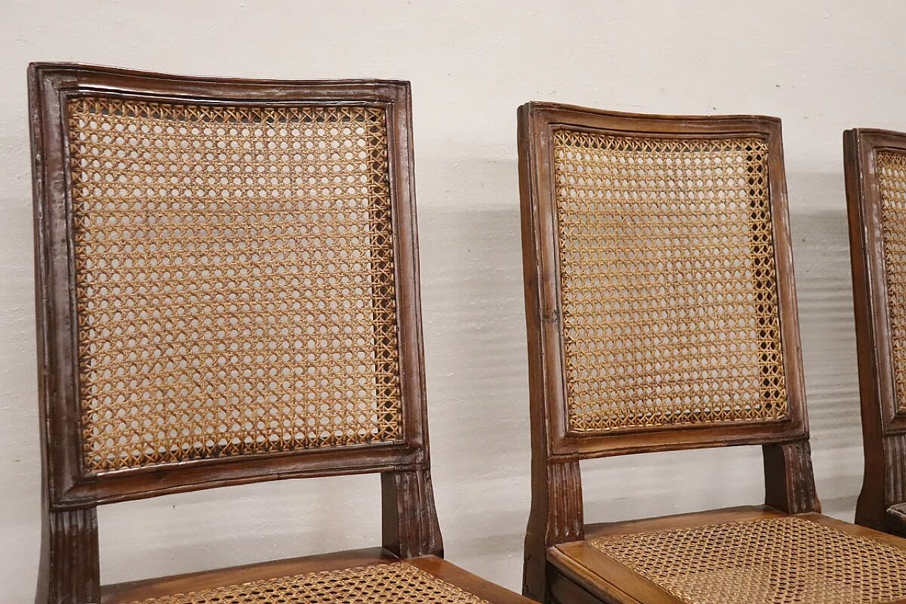 6 Sedie in noce e paglia di Vienna, '700 8