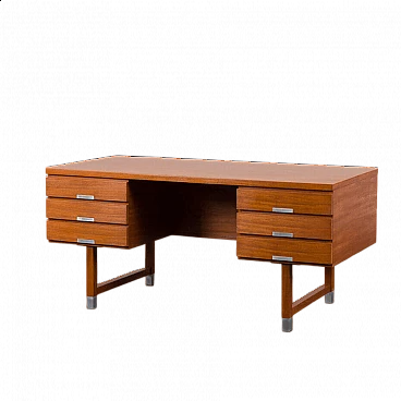 EP401 teak desk by Kai Kristiansen for Feldballes Møbelfabrik, 1960s