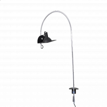 Metal clamp table lamp by BJ Milano, 1970s