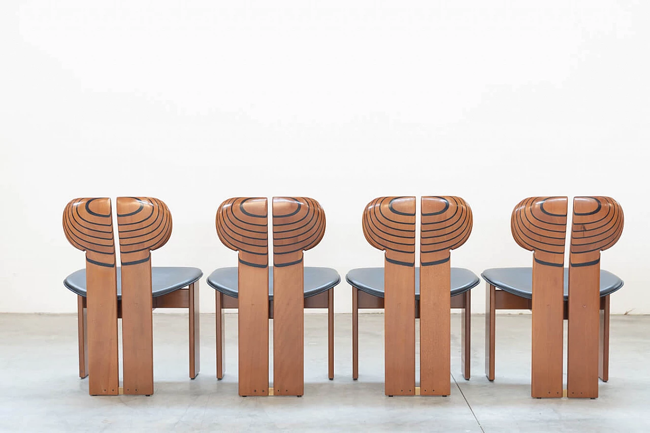 12 Africa Chairs by Afra & Tobia Scarpa for Maxalto, 1980s 20